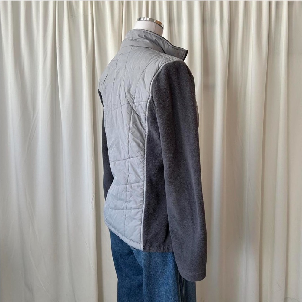 Grey New Balance fleece Quilted Performance Full zip Jacket. - Picture 4 of 8